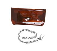 Bauchtasche URBAN CLASSICS "Urban Classics Damen Sunglasses Bag With Strap", Damen, Gr. onesize, braun, silber, Polyester, unifarben, Taschen (84495432-0) braun, silber