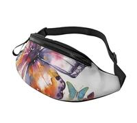 Bauchtasche, verstellbare Hüfttasche, Aquarell-Schmetterling, Crossbody-Tasche, Gürteltasche für Damen und Herren