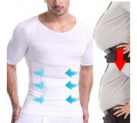 Bauchweg Unterhemd Herren, Body Shaper, Bauchweg Kurzarm Shirt, Kompressionsshirt, Herren Bauchweg Shirt Kompression Shapewear Unterhemd Mieder Oberte