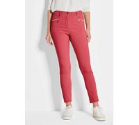 Stretch-Hose GOLDNER "Lange Schlupfhose BELLA", Damen, Gr. 38, N-Gr, rot, Obermaterial: 64% Baumwolle CO. 34% Polyester PES. 2% Elasthan EL., Hosen (10922212-38) rot