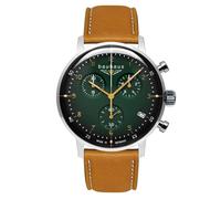 Bauhaus 2096-4 Herrenuhr Dessau Quarz Chronograph Braun/Grün