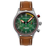 Bauhaus 2576-4 Herrenuhr Aviation Eurofighter Chronograph Braun/Grün