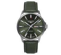 Bauhaus 2866-4 Aviation Herren-Fliegeruhr Automatik DayDate Grün