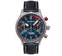 bauhaus Aviation 2576-3 Eurofighter Chronograph Lederband Herrenuhr