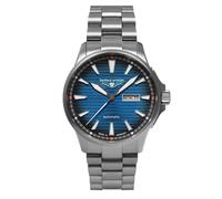 Bauhaus Aviation 2862M-3 Automatik, Day-Date, Saphirgas, Titan Herrenuhr