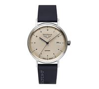 Bauhaus Uhren 2152-5 Herren-Automatikuhr Dunkelblau/Beige