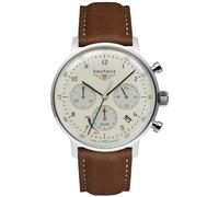 Bauhaus Herrenuhr Solar Chronograph mit Lederband 2086-5