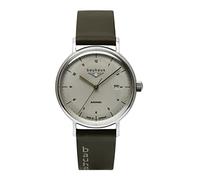 Bauhaus Herrenuhr 2152-1 Automatik Lederband Datum Grün/Braun