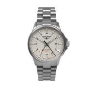 Bauhaus Aviation Herrenuhr mit Titan Glieder Armband Automatik GMT 10 ATM Saphirglas Datum 2868M-5