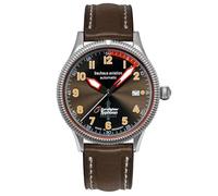 Bauhaus Herrenuhr Aviation BHA Eurofighter Automatik Dunkelbraun 2556-2