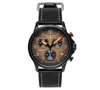 Bauhaus Herrenuhr Aviation Chronograph Flyback Schwarz/Ockerfarben 2888-5