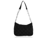 BAUIOREAD 1-teilige Handtasche, Damenhandtasche, schwarze kleine Handtasche, karierte Clutch-Tasche, einfarbige Umhängetasche, Damentasche, kleine Handtasche für Damen