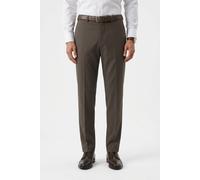 Baukastenhose CINQUE "CITOTTI-H", Herren, Gr. 46, N + S Gr, braun (dunkelbraun), Web, Obermaterial: 54% Polyester, 41% Schurwolle, 5% Elasthan, unifarben, gerade, unten schmal lang, Hosen, Tapered Fit