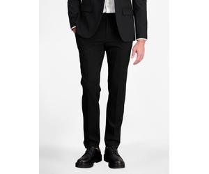 Baukastenhose LERROS "Anzughose in Kurzgrößen mit Stretchanteil, gerade geschnitten", Herren, Gr. 29, schwarz, 49% Viskose, 29% Polyester, 20% Wolle, 2% Elasthan, Hosen (91646020-29) schwarz