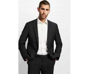 Baukastensakko CINQUE "CICASTELLO", Herren, Gr. 110, schwarz, Obermaterial: 53% Polyester, 43% Schurwolle, 4% Elasthan, unifarben, schmal, Sakkos, Slim-Fit (41083024-110) schwarz