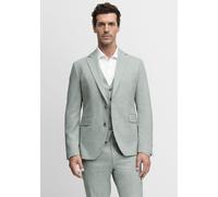 Baukastensakko CINQUE "CIDATA", Herren, Gr. 106, hellgrün, Web, Obermaterial: 59% Viskose, 39% Polyester, 2% Elasthan, unifarben, regular fit normal, Sakkos Baukastensakko, in dezentem Muster, Regular