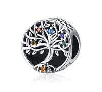 Baum des Lebens Charm Anhänger für Armband 925 Sterling Silber Lebensbaum Bead Stammbaum Charms Passen für Pandora Familie Tree Geschenk für Frauen Mädchen