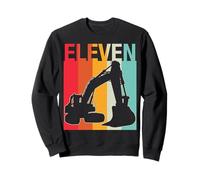Baumeister 11 Jahre alt Geburtstag Bauwagen liebender Junge Sweatshirt