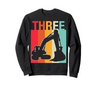 Baumeister 3 Jahre alt Geburtstag Bauwagen liebender 3 Junge Sweatshirt