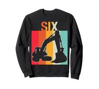Baumeister 6 Jahre alt Geburtstag Bauwagen liebende 6 Junge Sweatshirt