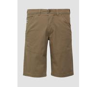Baumwoll-Bermuda aus Canvas mit Naht-Details 31 braun 2164479.8483.31