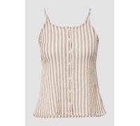 Baumwoll-Blusentop mit Knopfleiste 36 pink|creme 2146363.47G0.36