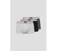 s.Oliver Herren Hipster im 3er-Pack, schwarz grau AOP, M