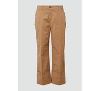 Baumwoll-Culotte mit Bügelfalte und fixiertem Umschlag 34 braun 2168880.8486.34