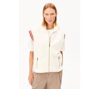 BAUMWOLL-FLEECE-WESTE | 100% Bio-Baumwolle - beige (S)