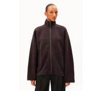 BAUMWOLL-FLEECEJACKE | 100% Bio-Baumwolle - braun (M)