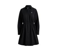 Polo Ralph Lauren Tailliertes Hemdblusenkleid aus reiner Baumwolle in Black, Größe 42