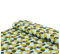 Baumwoll - Jersey Stoff Blätter Monstera mint - Meterware ab 25 cm x 160 cm - Stoff zum Nähen