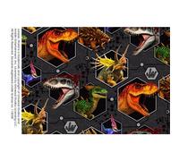 Baumwoll Jersey Stoff Jurassic World Digital Druck (13,27 € pro 1 m)