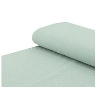 Baumwoll - Jersey Stoff weiß melange altgrün - Meterware ab 25 cm x 150 cm - Stoff zum Nähen