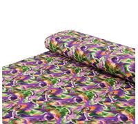 Baumwoll - Jersey Stoff Wellen lila - Meterware ab 25 x 150 cm - Stoff zum Nähen