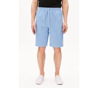 BAUMWOLL-LEINEN SHORTS | Leinen-Mix - blau (29)