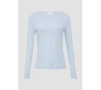 Baumwoll-Longsleeve im Slim Fit 46 blau 2164119.5083.46
