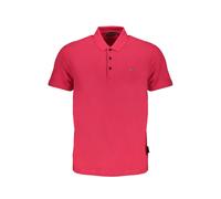 Baumwoll-Polohemd Einfarbig Klassischer Schnitt M