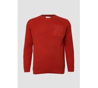 Baumwoll-Pullover mit aufgesetzter Brusttasche 3XL rot 2174096.3529.3XL