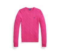 Polo Ralph Lauren Strickpullover mit Zopfmuster Modell 'JULIANNA' in Pink, Größe XS