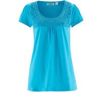 Baumwoll Shirt mit Spitze, Kurzarm 44/46 (L)