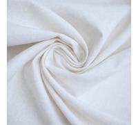 Baumwoll-Stoff Nessel, reinweiß - Webware von Swafing