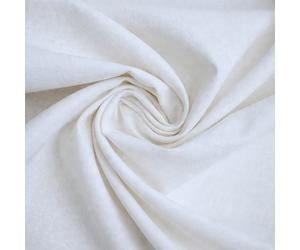 Baumwoll-Stoff Nessel, reinweiß - Webware von Swafing