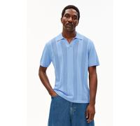 BAUMWOLL-STRICKPOLOSHIRT | 100% Bio-Baumwolle - blau (M)