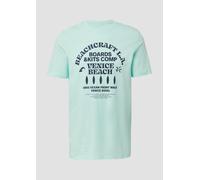 s.Oliver Baumwoll-T-Shirt mit Crewneck und Artwork