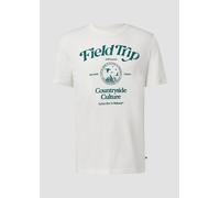 Baumwoll-T-Shirt mit Frontprint 3XL weiß 2169269.01D1.3XL