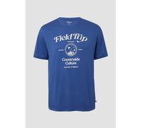 Baumwoll-T-Shirt mit Frontprint 4XL blau 2173859.55D1.4XL