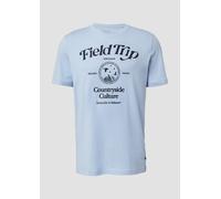 Baumwoll-T-Shirt mit Frontprint XXL blau 2169269.50D1.XXL