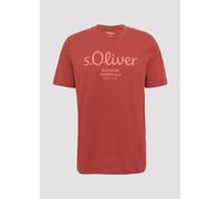 Baumwoll-T-Shirt mit Logo-Print L rot 2139909.35D1.L