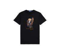 Polo Ralph Lauren T-Shirt mit Label-Print und Rundhalsausschnitt in Black, Größe L